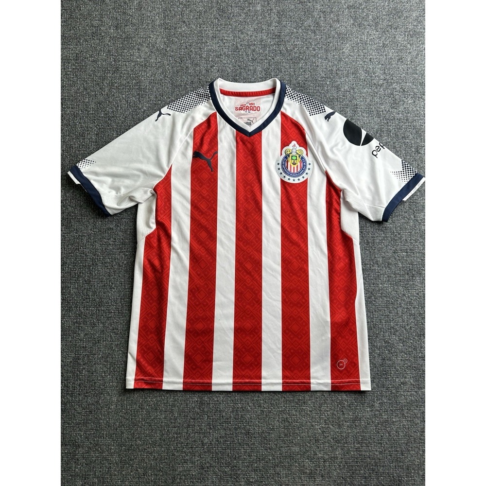 Boys Soccer Jersey Puma Chivas Guadalajara 2019-20 Home, Size 13-14 Years